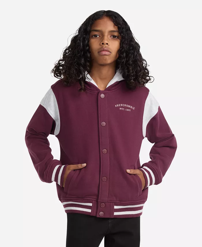 Мальчиковая утепленная куртка-бомбер с капюшоном Abercrombie Kids, фиолетовый
Мальчиковая утепленная куртка-бомбер с капюшоном Abercrombie Kids, фиолетовый