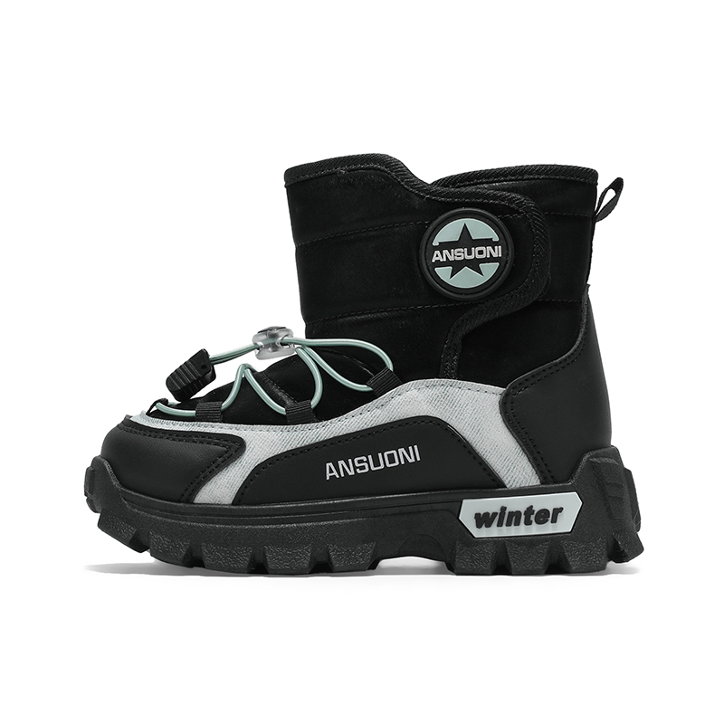 Нескользящие и износостойкие теплые высокие детские ботинки Wooden Rabbit, черный/зеленый
Нескользящие и износостойкие теплые высокие детские ботинки Wooden Rabbit, черный/зеленый