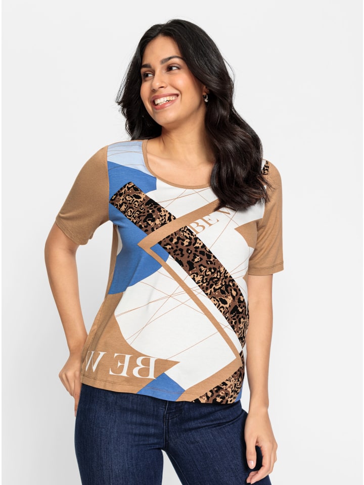 Рубашка с короткими рукавами с принтом цвета верблюжьей шерсти и экрю WITT WEIDEN
Рубашка с короткими рукавами с принтом цвета верблюжьей шерсти и экрю WITT WEIDEN