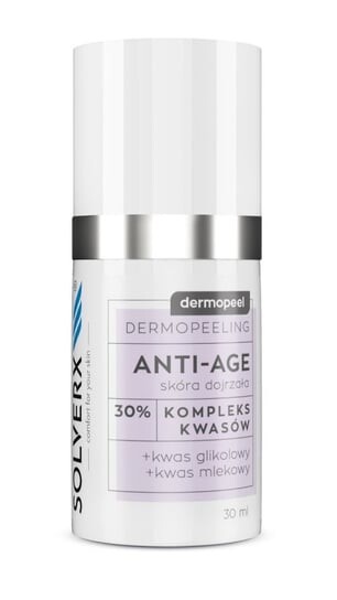 Антивозрастной кислотный пилинг, 30 мл SOLVERX, Dermopeel
Антивозрастной кислотный пилинг, 30 мл SOLVERX, Dermopeel