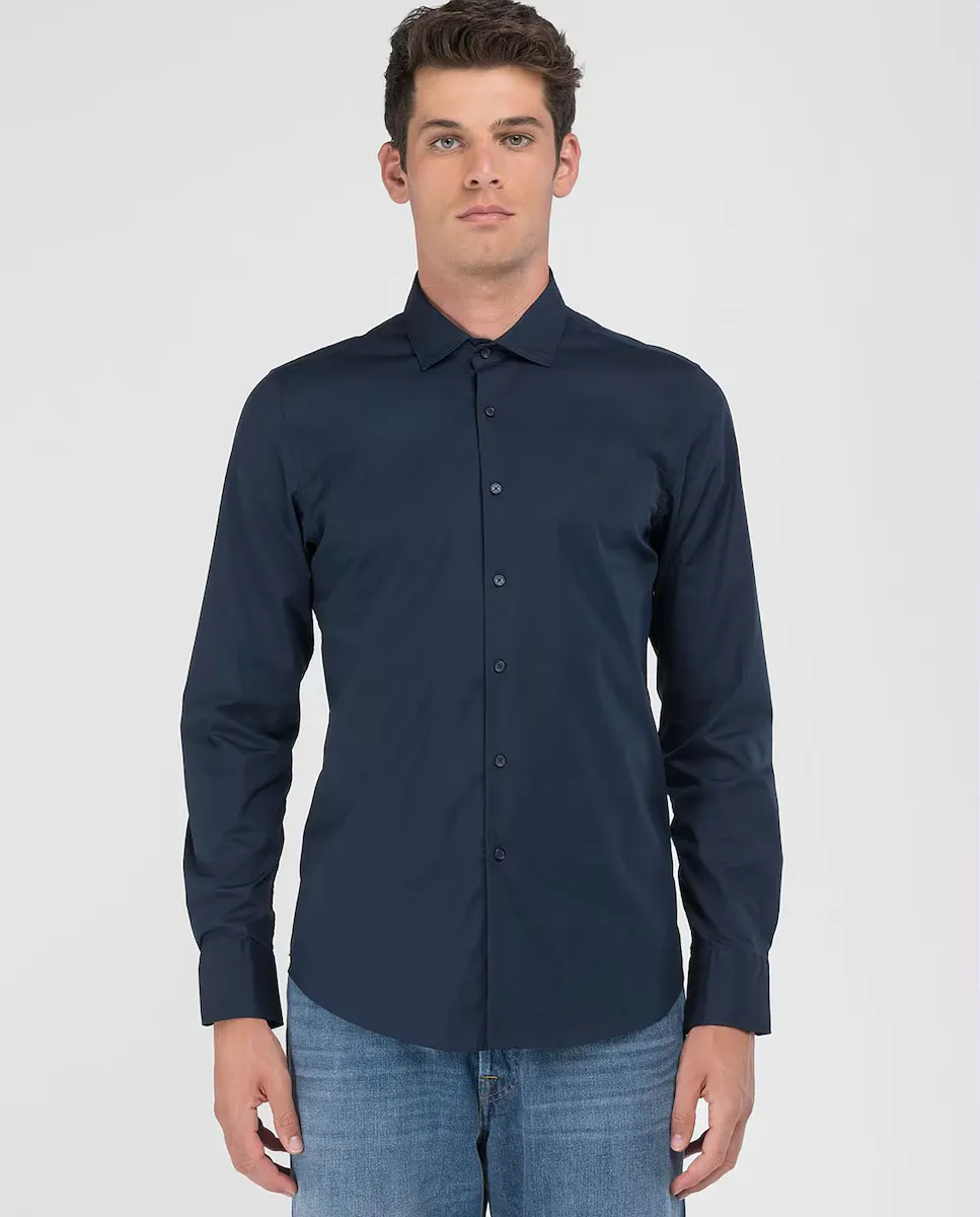 Мужская рубашка с длинным рукавом Replay, темно-синий
Мужская рубашка с длинным рукавом Replay, темно-синий