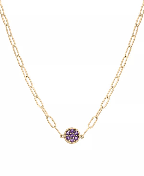 Ожерелье с подвеской в виде кластера из аметистового ободка (1/5 карата) из стерлингового серебра с 14-каратным золотом, длина 16 дюймов + 2 дюйма Macy'S, amethyst
Ожерелье с подвеской в виде кластера из аметистового ободка (1/5 карата) из стерлингового серебра с 14-каратным золотом, длина 16 дюймов + 2 дюйма Macy'S, amethyst