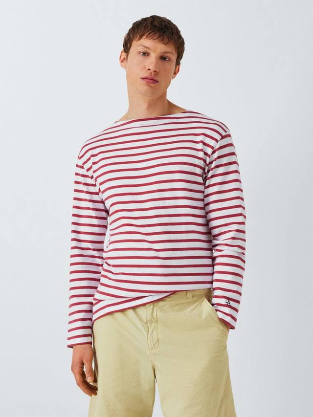 Хлопчатобумажная футболка в полоску с длинным рукавом обычного покроя Armor Lux, цвет Blanc/Garnet Rose
Хлопчатобумажная футболка в полоску с длинным рукавом обычного покроя Armor Lux, цвет Blanc/Garnet Rose