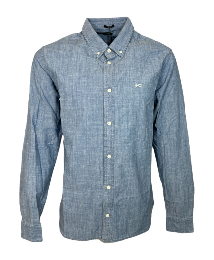 Светлая рубашка из шамбре Denham, синий 
Светлая рубашка из шамбре Denham, синий