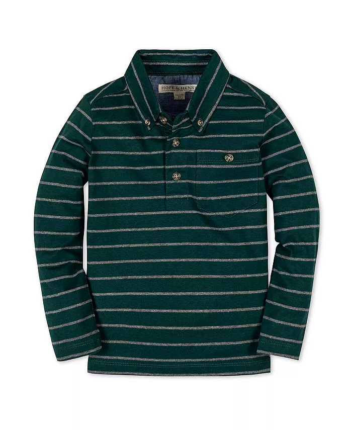 Органическая поло с длинным рукавом из джерси для мальчиков Little and Big Boys Hope & Henry, зеленый
Органическая поло с длинным рукавом из джерси для мальчиков Little and Big Boys Hope & Henry, зеленый