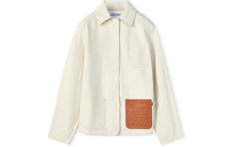 Рабочая джинсовая куртка 'Ecru' LOEWE, Светлый умбр, Белый, Рабочая джинсовая куртка 'Ecru' LOEWE, Светлый умбр
Рабочая джинсовая куртка 'Ecru' LOEWE, Светлый умбр, Белый, Рабочая джинсовая куртка 'Ecru' LOEWE, Светлый умбр