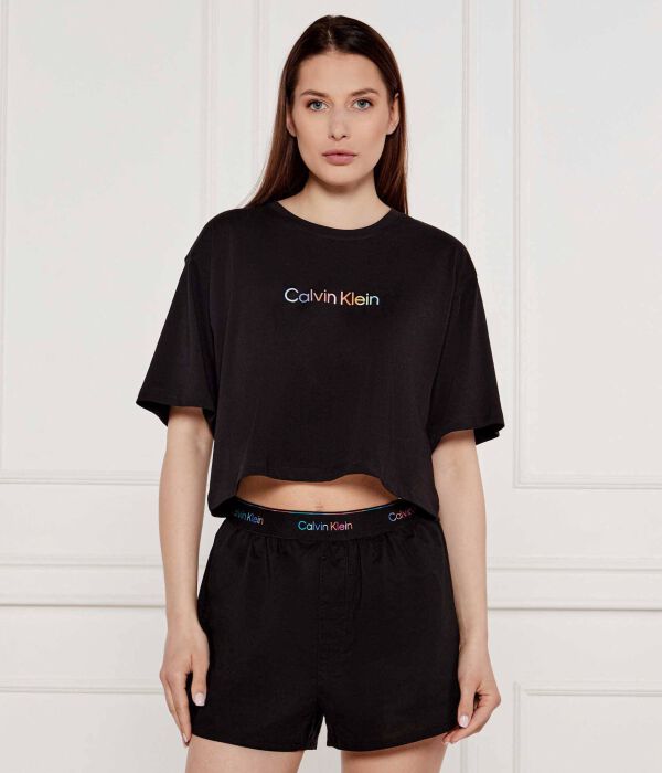 Верх пижамы Cropped fit Calvin Klein Underwear, черный
Верх пижамы Cropped fit Calvin Klein Underwear, черный