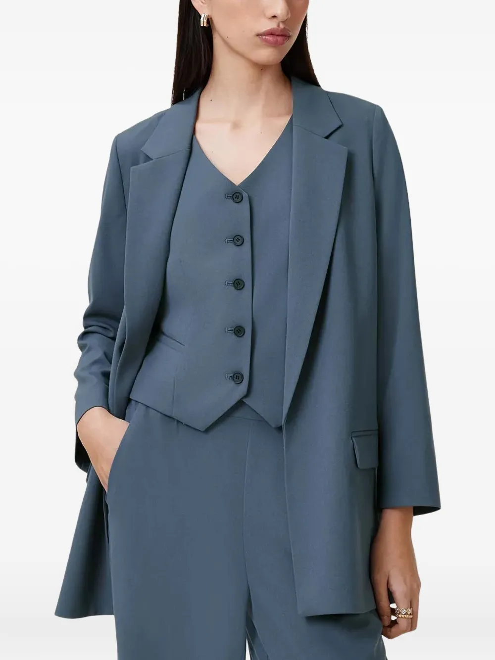 Пиджак с лацканами AllSaints, синий
Пиджак с лацканами AllSaints, синий