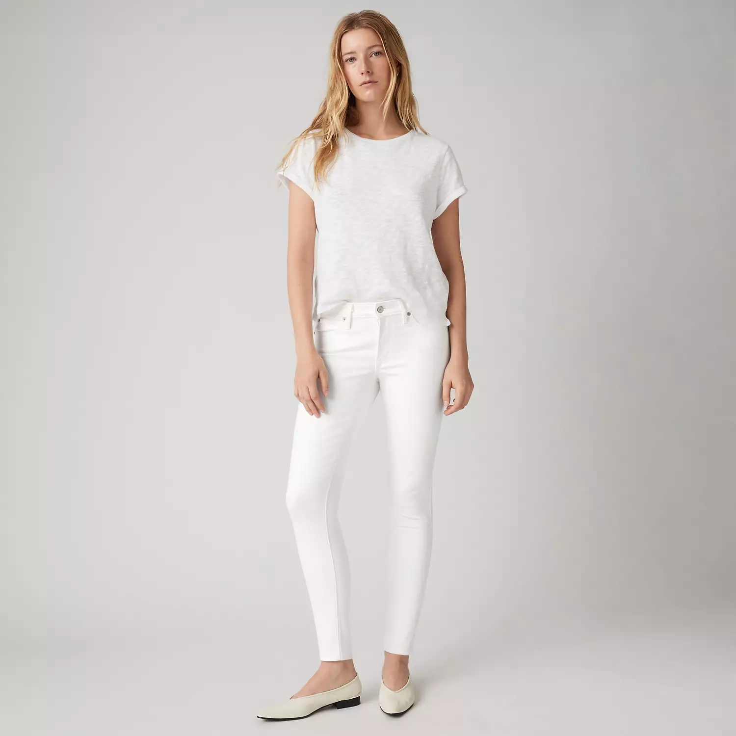 Джинсы женские Levi's, белый 
Джинсы женские Levi's, белый