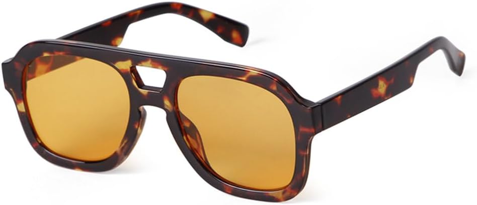 Винтажные солнцезащитные очки в черепаховой оправе синего цвета для женщин и мужчин, модные, с двойной перемычкой, оранжевыми линзами, с защитой от УФ-излучения TYUVIVO, C5
Винтажные солнцезащитные очки в черепаховой оправе синего цвета для женщин и мужчин, модные, с двойной перемычкой, оранжевыми линзами, с защитой от УФ-излучения TYUVIVO, C5