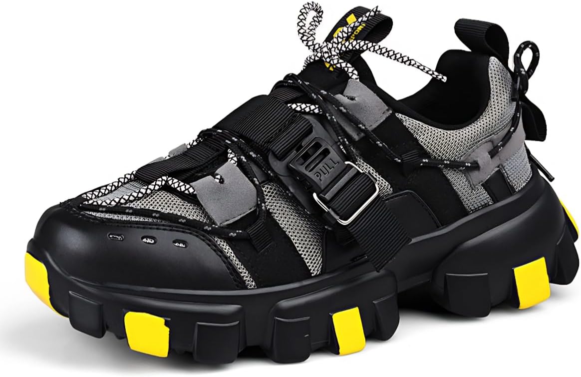 Мужские кроссовки Y2K из сетки и кожи, удобные и дышащие, для улицы с прочной подошвой и ремешками Ctkvbmeoi, желтый
Мужские кроссовки Y2K из сетки и кожи, удобные и дышащие, для улицы с прочной подошвой и ремешками Ctkvbmeoi, желтый