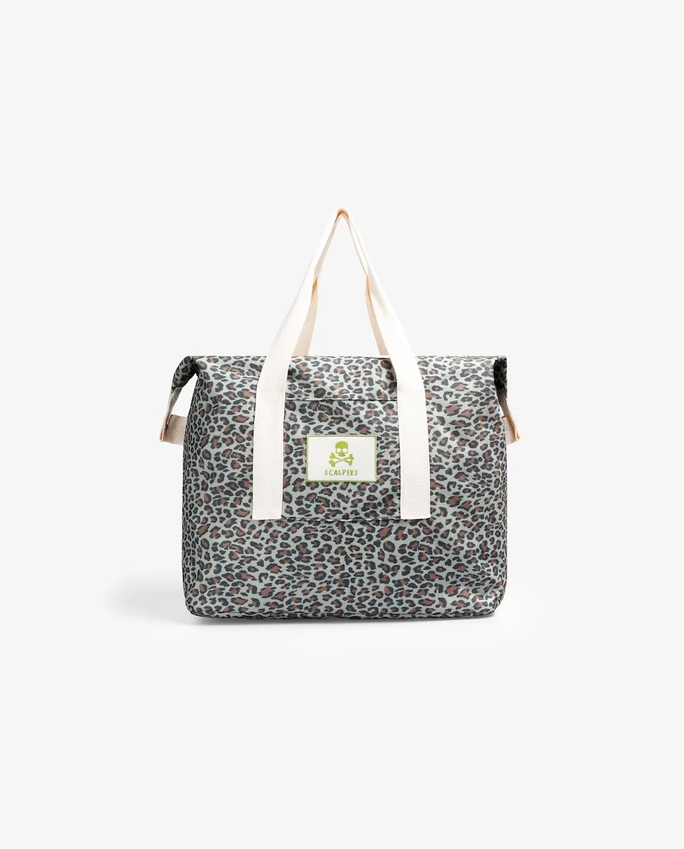 Девичья сумка с двойной ручкой с животным принтом Scalpers, хаки
Девичья сумка с двойной ручкой с животным принтом Scalpers, хаки