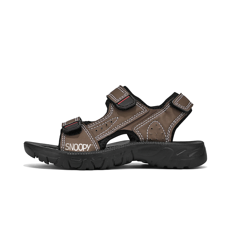 Детские сандалии с низкой подошвой, устойчивые к истиранию, дышащие и поддерживающие SNOOPY, коричневый 
Детские сандалии с низкой подошвой, устойчивые к истиранию, дышащие и поддерживающие SNOOPY, коричневый