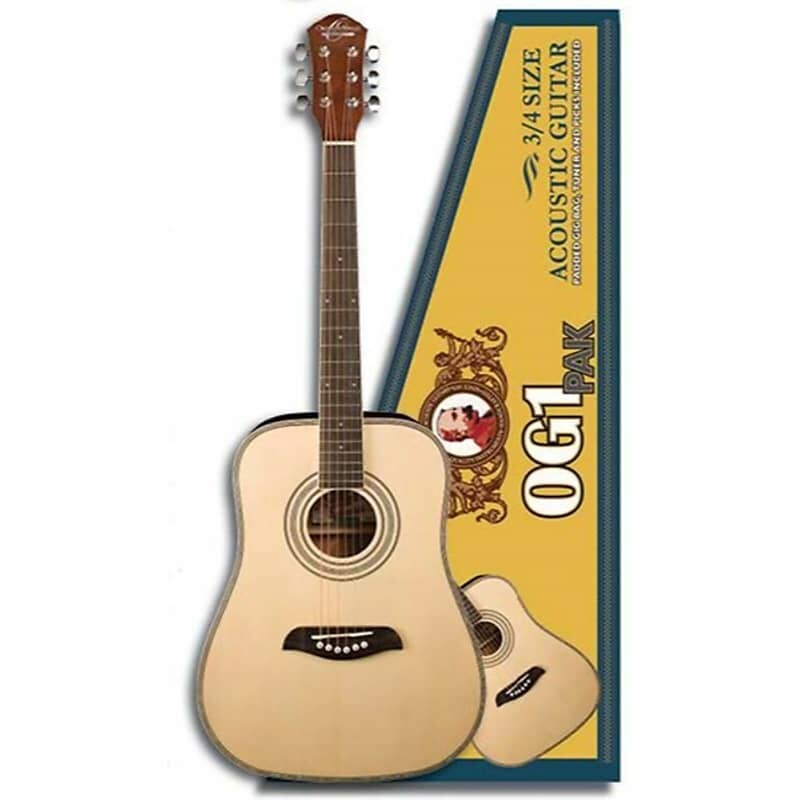 Акустическая гитара Oscar Schmidt OG1PAK 3/4 Size Dreadnought Acoustic Guitar Pack, Natural 
Акустическая гитара Oscar Schmidt OG1PAK 3/4 Size Dreadnought Acoustic Guitar Pack, Natural