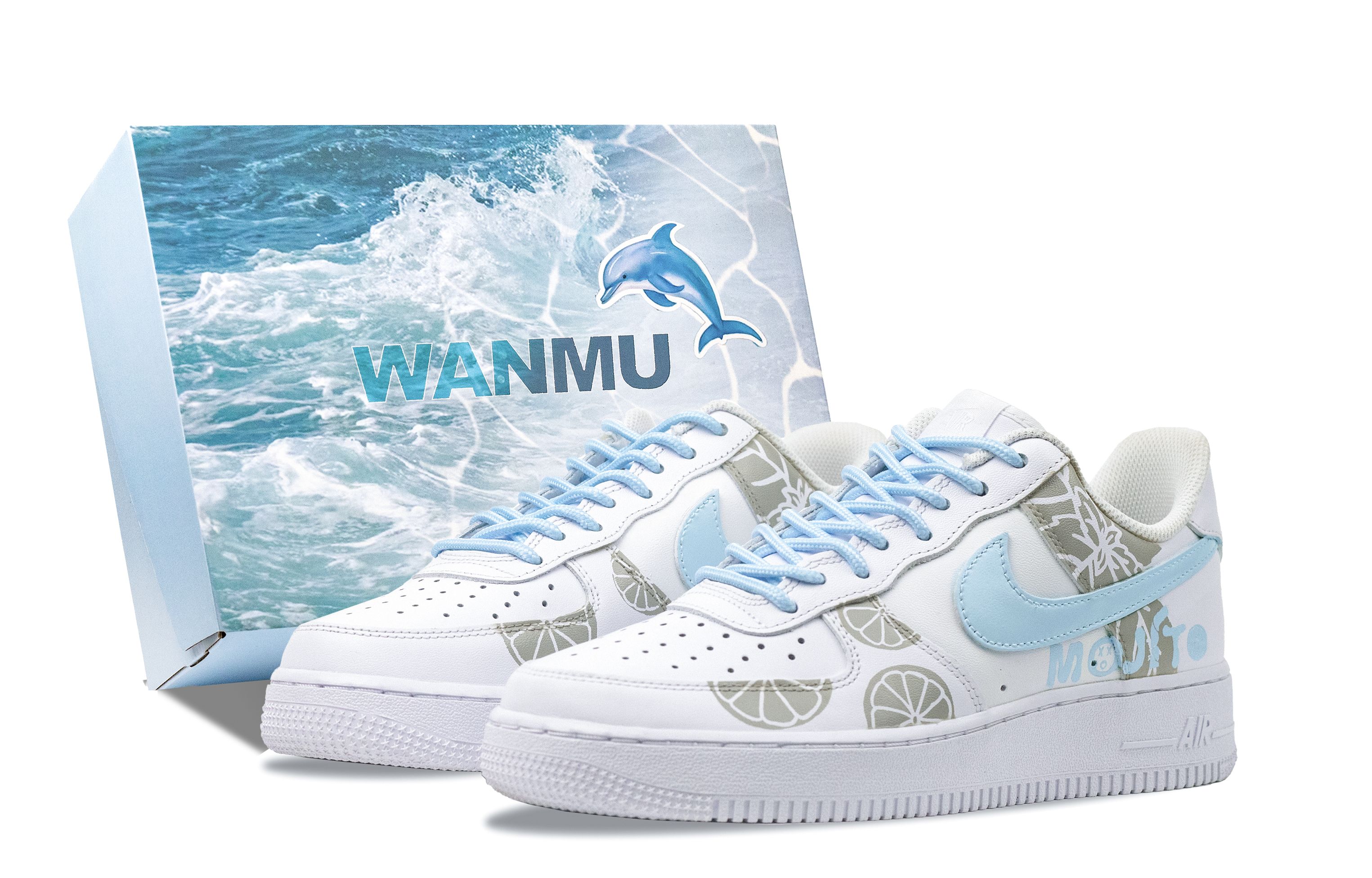 Nike Кроссовки Air Force 1 Summer Of Sea Salt, устойчивые к истиранию, с низким верхом, для скейтбординга, мужские, белые, синие
Nike Кроссовки Air Force 1 Summer Of Sea Salt, устойчивые к истиранию, с низким верхом, для скейтбординга, мужские, белые, синие