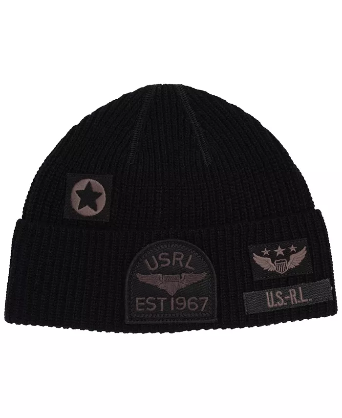 Мужская однотонная шапка-бини с нашивкой Polo Ralph Lauren, черный
Мужская однотонная шапка-бини с нашивкой Polo Ralph Lauren, черный