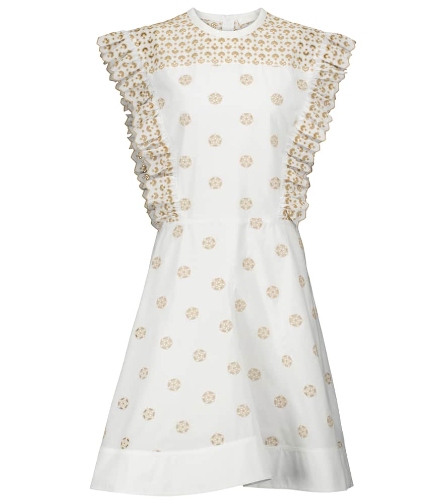 Вышитое хлопковое мини-платье Chloé, White - Beige 1
Вышитое хлопковое мини-платье Chloé, White - Beige 1