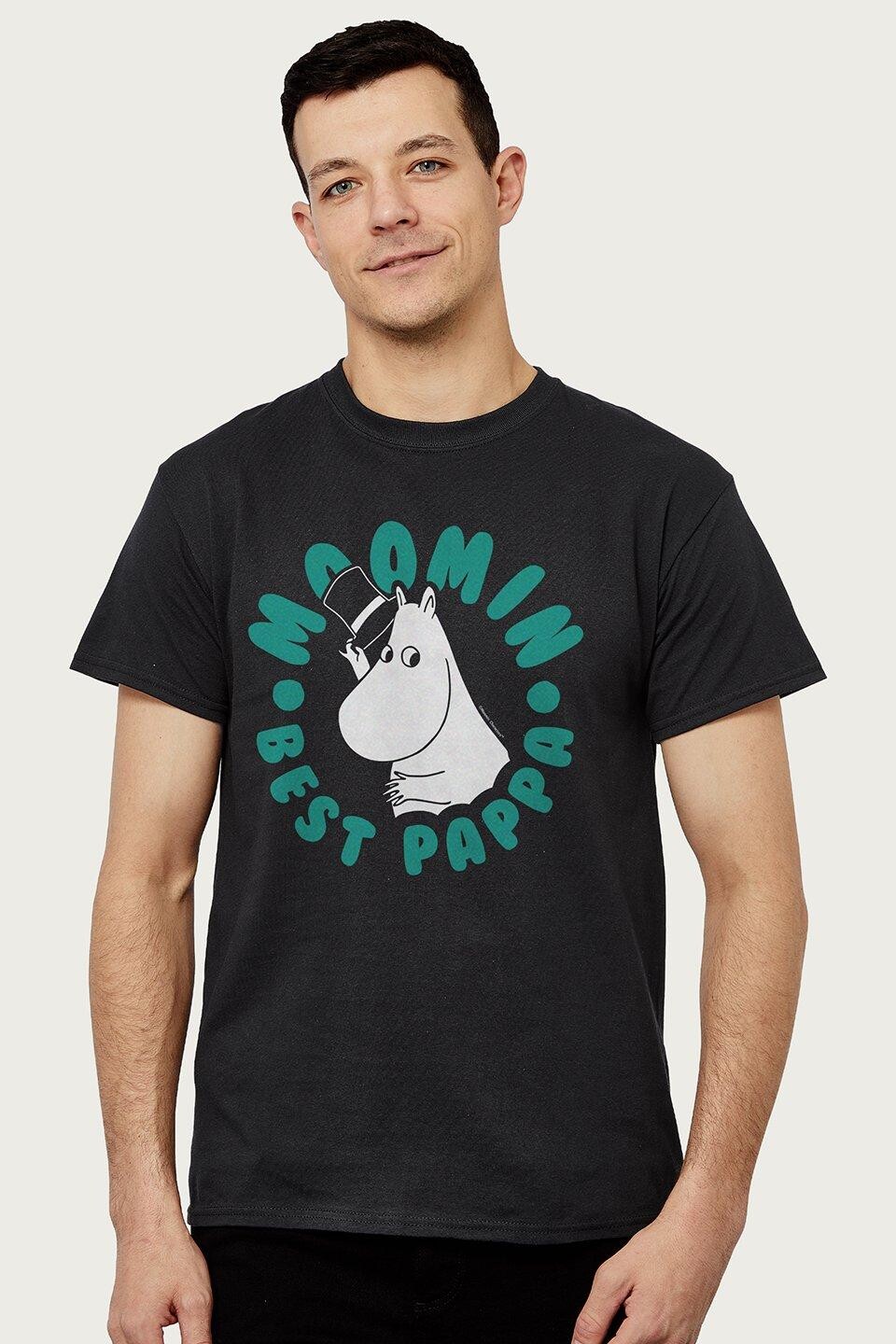 Белая футболка с круглым текстом Moomin Best Pappa ко Дню отца Moomin, черный
Белая футболка с круглым текстом Moomin Best Pappa ко Дню отца Moomin, черный