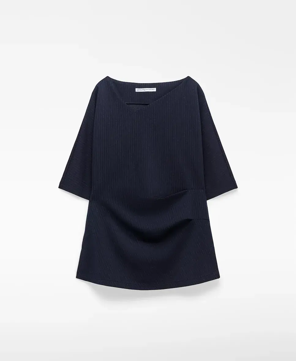 Женский топ в полоску с драпировкой Adolfo Dominguez, темно-синий
Женский топ в полоску с драпировкой Adolfo Dominguez, темно-синий
