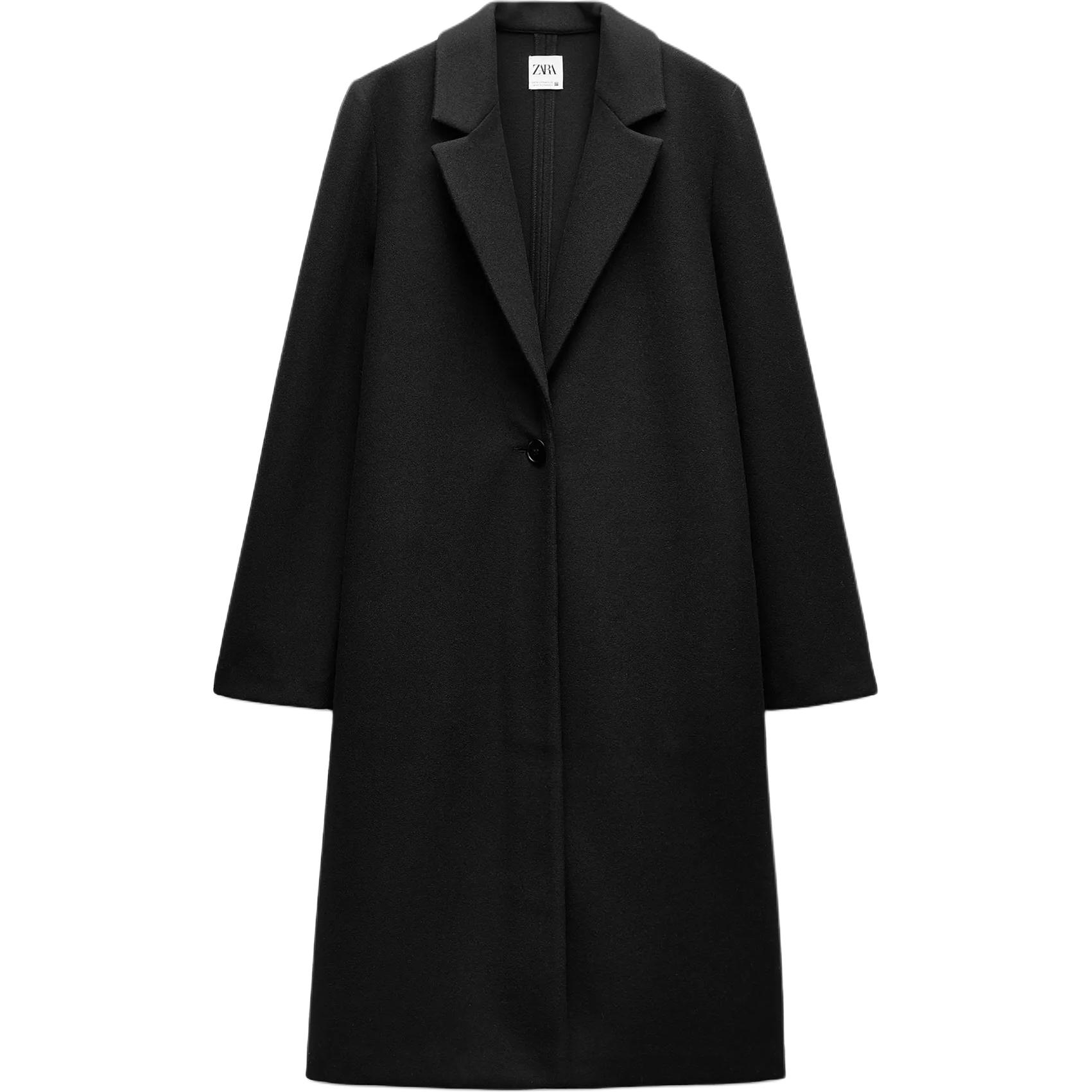 Пальто Zara Soft Button, черный
Пальто Zara Soft Button, черный