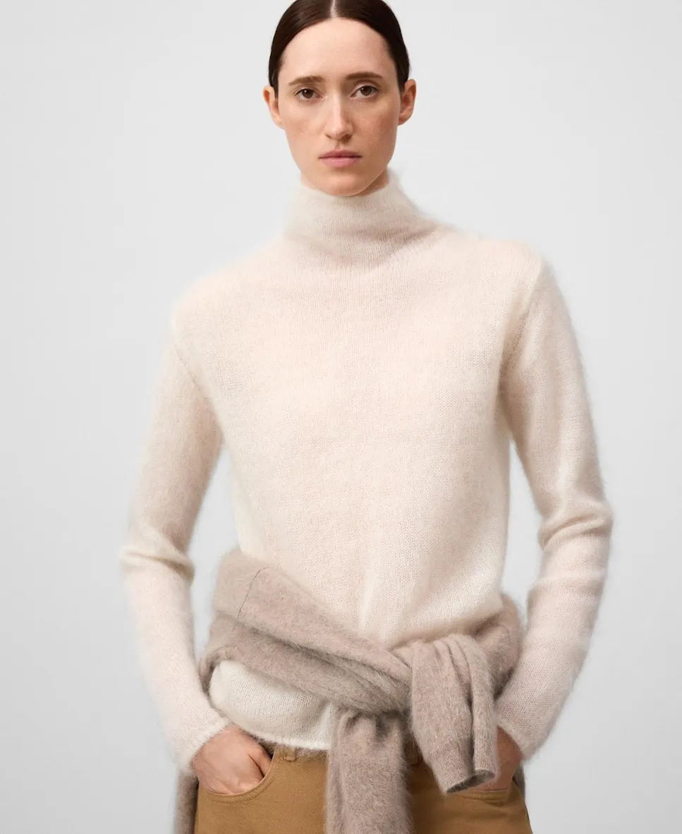 Женский трикотажный свитер с начесом и воротником-стойкой Adolfo Dominguez, светло-бежевый
Женский трикотажный свитер с начесом и воротником-стойкой Adolfo Dominguez, светло-бежевый