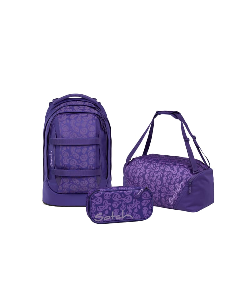 Satch Набор школьных рюкзаков PACK Bright Faces, 3 предмета, фиолетовый
Satch Набор школьных рюкзаков PACK Bright Faces, 3 предмета, фиолетовый