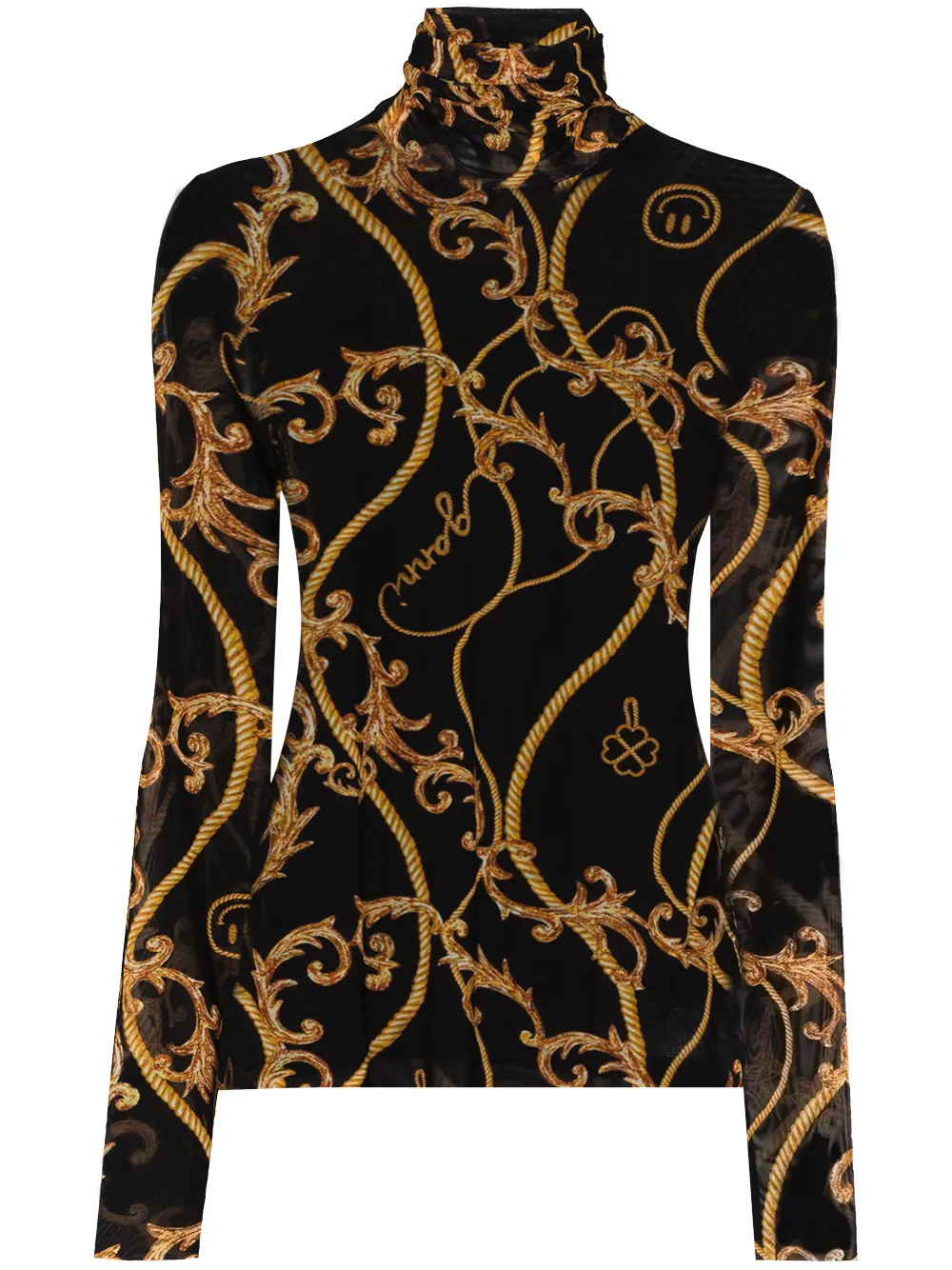 Топ с узором GANNI, черный
Топ с узором GANNI, черный