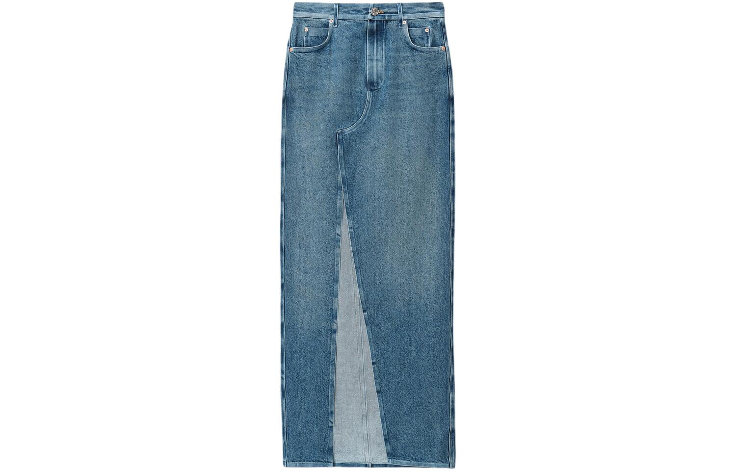 Джинсовая макси-юбка с разрезом спереди Alexander Wang, синий
Джинсовая макси-юбка с разрезом спереди Alexander Wang, синий