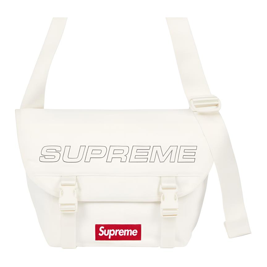 Supreme Нейлоновая курьерская сумка через плечо унисекс белая, White
Supreme Нейлоновая курьерская сумка через плечо унисекс белая, White