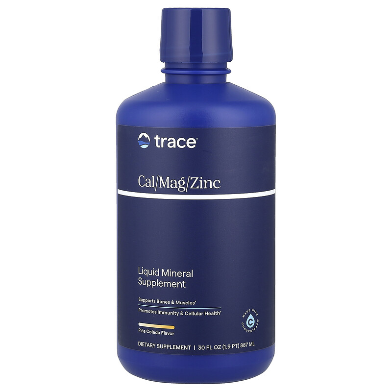 Trace, Liquid Cal / Mag / Zinc, пина колада, 887 мл (30 жидк. Унций)
Trace, Liquid Cal / Mag / Zinc, пина колада, 887 мл (30 жидк. Унций)