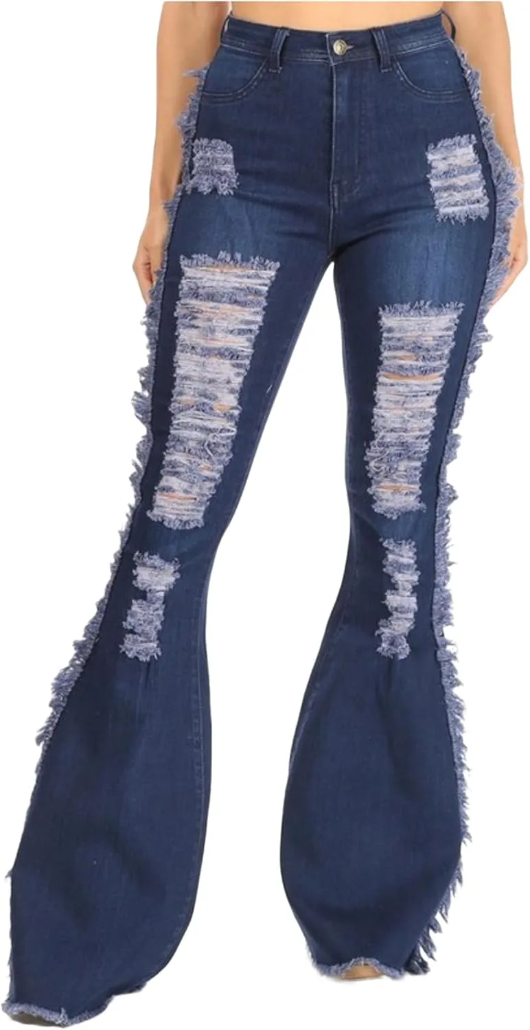 Джинсы JC JQ High Waist с растяжкой и расклешенным низом Destroyed
Джинсы JC JQ High Waist с растяжкой и расклешенным низом Destroyed