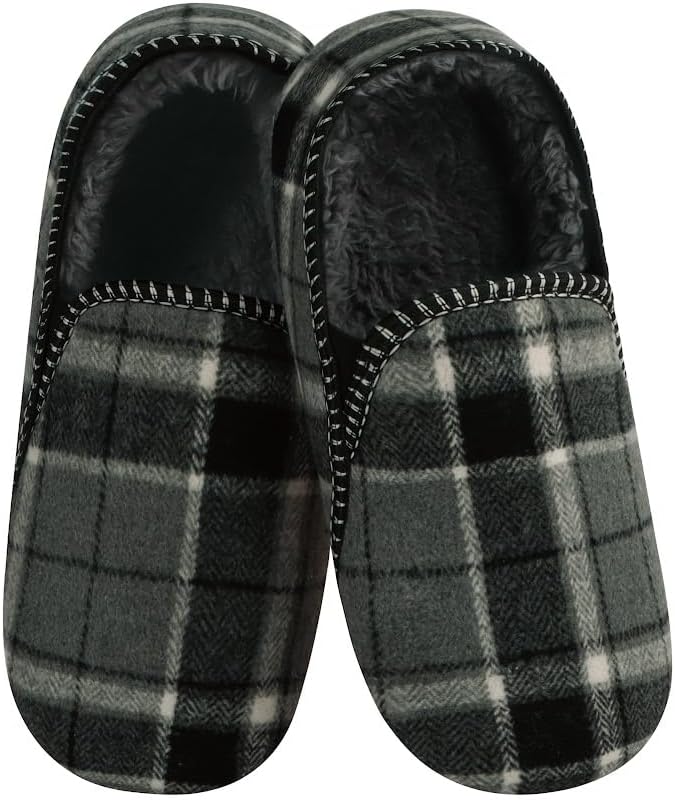 Домашние тапочки Snoozies Alpine Plaid для мужчин, с мягкой подошвой против скольжения и теплой подкладкой из шерпа, серый
Домашние тапочки Snoozies Alpine Plaid для мужчин, с мягкой подошвой против скольжения и теплой подкладкой из шерпа, серый