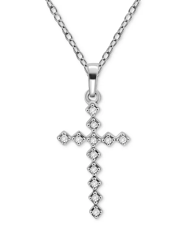 Ожерелье с подвеской-крестом из кубических цирконий (1/5 карата) из стерлингового серебра, 16 дюймов + 2 дюйма (удлинитель) Giani Bernini, silver
Ожерелье с подвеской-крестом из кубических цирконий (1/5 карата) из стерлингового серебра, 16 дюймов + 2 дюйма (удлинитель) Giani Bernini, silver