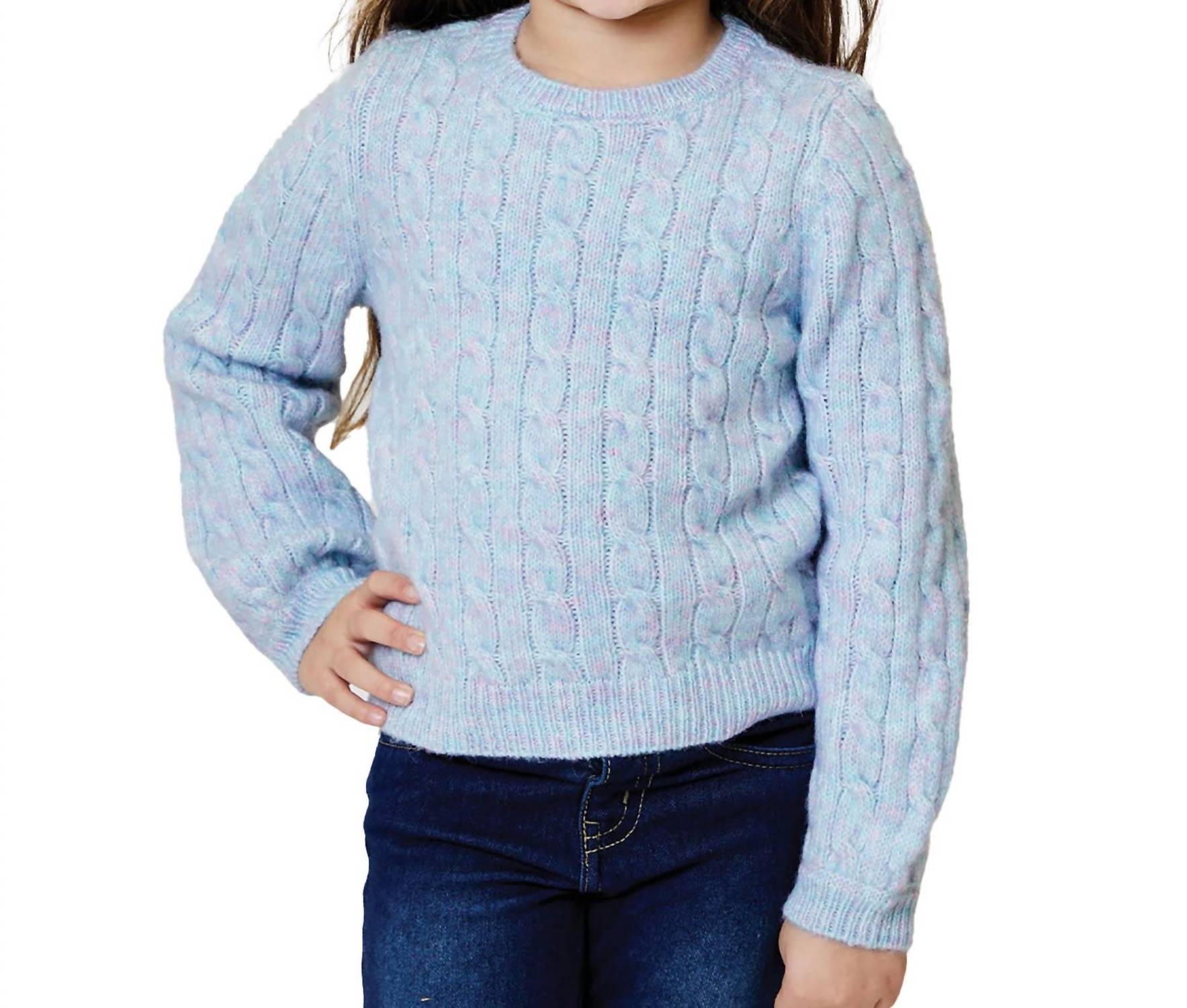 Детский свитер для девочек в голубом и розовом Design History
Детский свитер для девочек в голубом и розовом Design History