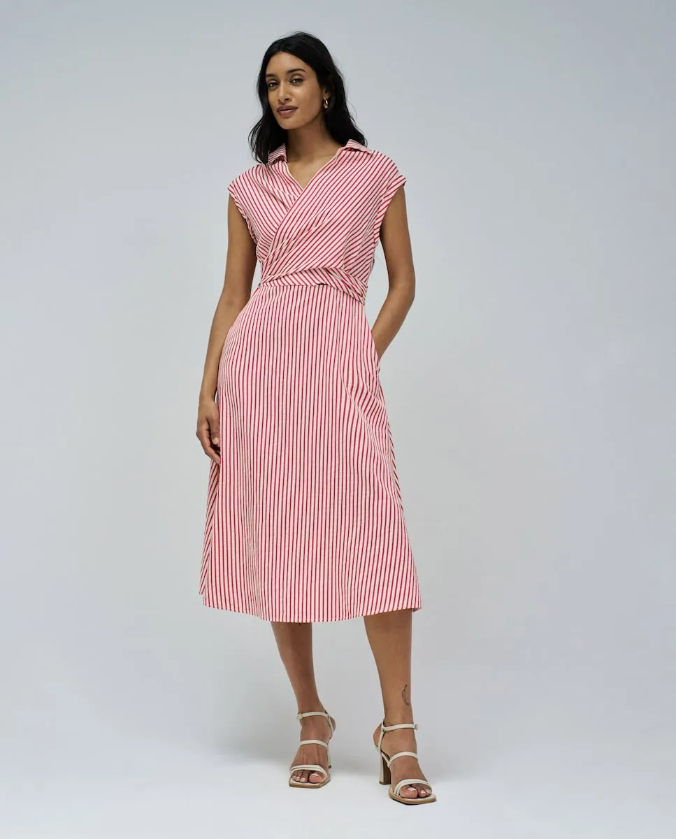 Миди-платье в полоску Salsa Jeans, красный
Миди-платье в полоску Salsa Jeans, красный