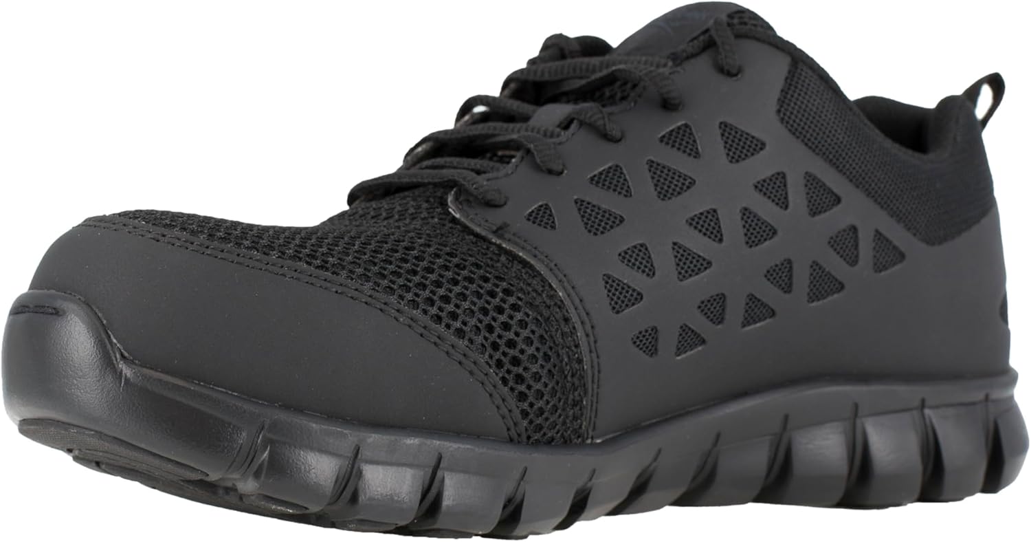 Мужские рабочие туфли Reebok Work Sublite Cushion с противоскользящей подошвой и композитным защищенным носком - черные, черный
Мужские рабочие туфли Reebok Work Sublite Cushion с противоскользящей подошвой и композитным защищенным носком - черные, черный