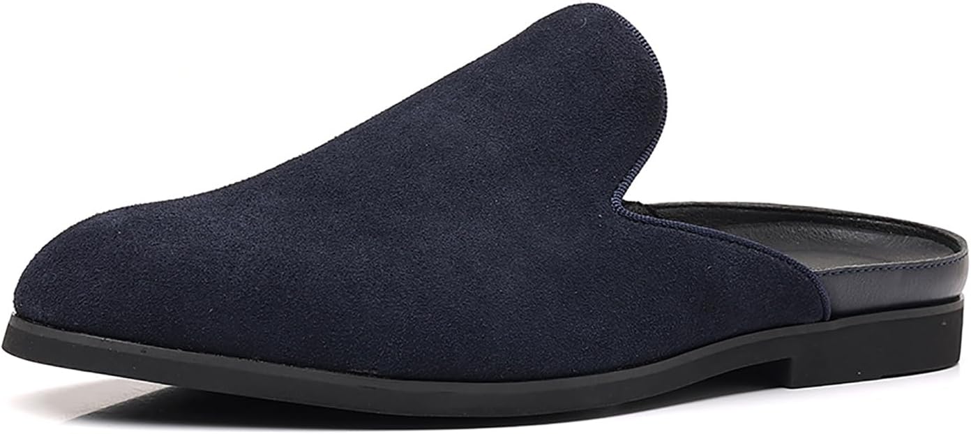Мужские замшевые мюли и сабо BOEGBNW с закрытым носком, на плоской подошве, без задника, с удобной посадкой, низким каблуком, повседневные туфли-лодочки, нескользящие полусандалии с ремешком сзади, для вождения и делового стиля, синий
Мужские замшевые мюли и сабо BOEGBNW с закрытым носком, на плоской подошве, без задника, с удобной посадкой, низким каблуком, повседневные туфли-лодочки, нескользящие полусандалии с ремешком сзади, для вождения и делового стиля, синий