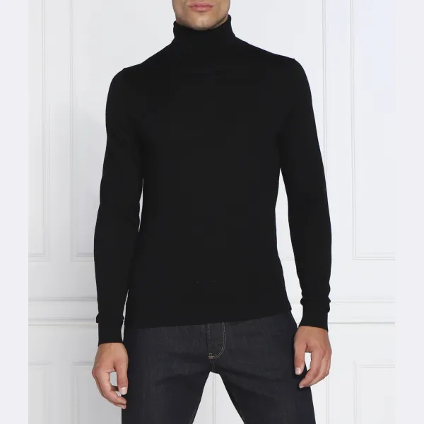 Шерстяная водолазка приталенного кроя Calvin Klein, черный 
Шерстяная водолазка приталенного кроя Calvin Klein, черный