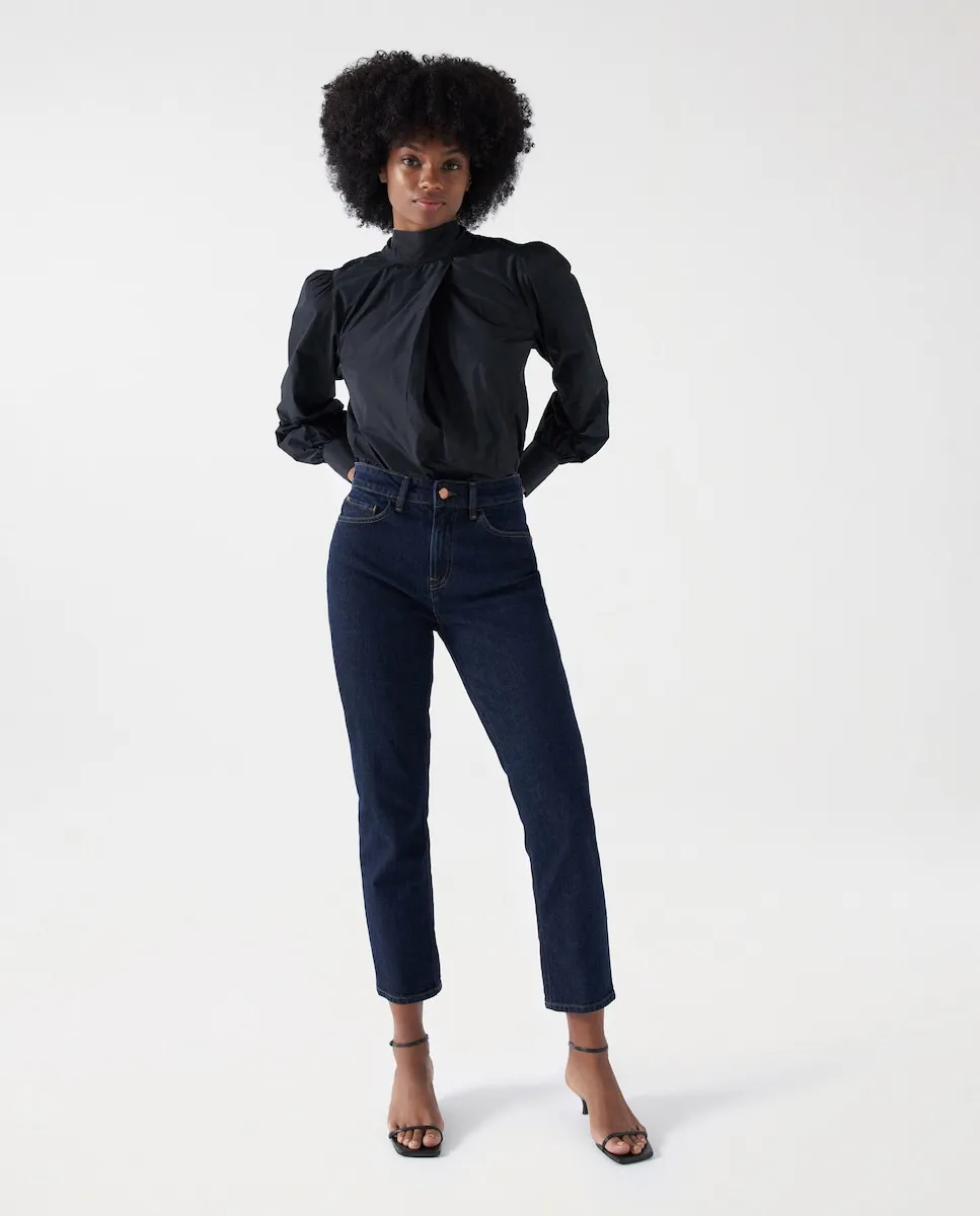 Укороченные узкие женские джинсы скинни с высокой посадкой Salsa Jeans, синий
Укороченные узкие женские джинсы скинни с высокой посадкой Salsa Jeans, синий