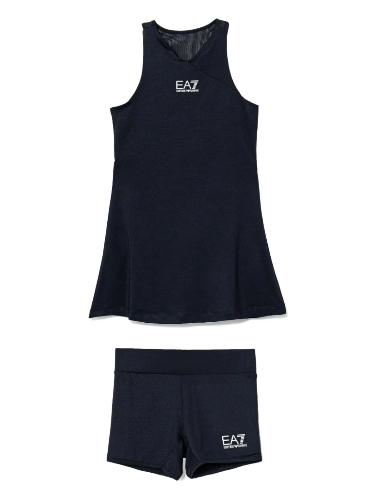 Платье с логотипом Ea7 Emporio Armani, синий 
Платье с логотипом Ea7 Emporio Armani, синий