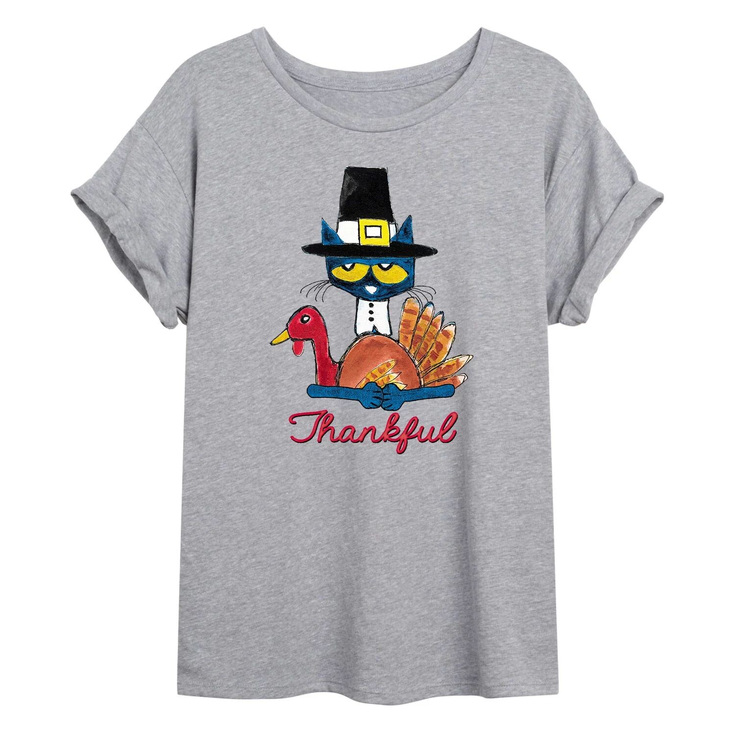 Большая футболка с рисунком «Благодарный» для юниоров Pete The Cat Turkey Licensed Character
Большая футболка с рисунком «Благодарный» для юниоров Pete The Cat Turkey Licensed Character