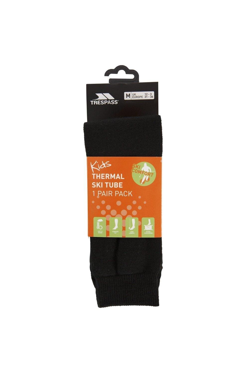 Трубчатые роскошные носки для лыжных трубок Trespass, черный 
Трубчатые роскошные носки для лыжных трубок Trespass, черный