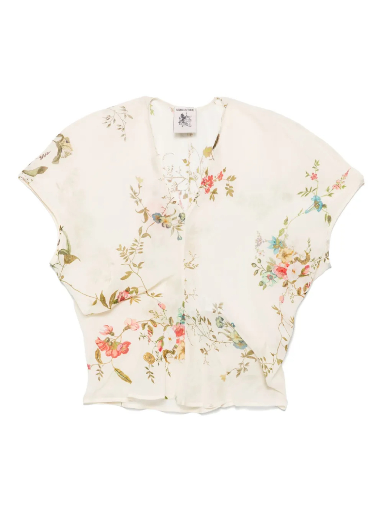Блузка с цветочным принтом Semicouture, нейтральный
Блузка с цветочным принтом Semicouture, нейтральный