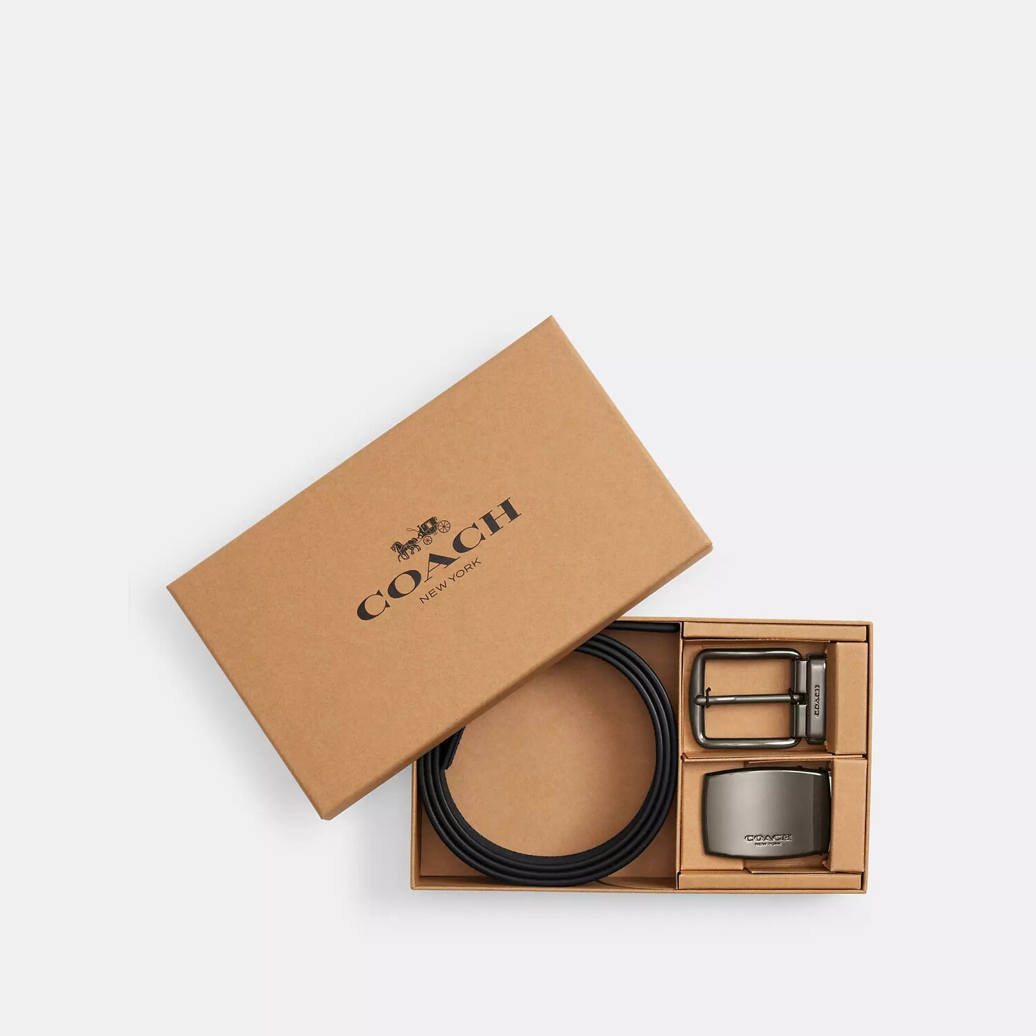 Двусторонний ремень в упаковке с металлической пластинкой и пряжкой Coach Outlet, 38 мм, цвет Gunmetal/Charcoal/Black
Двусторонний ремень в упаковке с металлической пластинкой и пряжкой Coach Outlet, 38 мм, цвет Gunmetal/Charcoal/Black