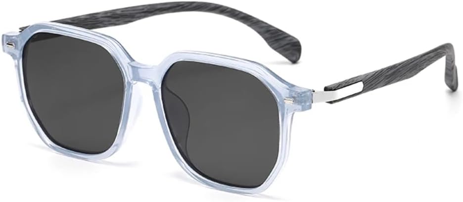 Ретро-модные поляризованные солнцезащитные очки для женщин и мужчин, классический винтажный стиль, защита от УФ-излучения UV400, для активного отдыха VFDHN, Transparent Blue
Ретро-модные поляризованные солнцезащитные очки для женщин и мужчин, классический винтажный стиль, защита от УФ-излучения UV400, для активного отдыха VFDHN, Transparent Blue