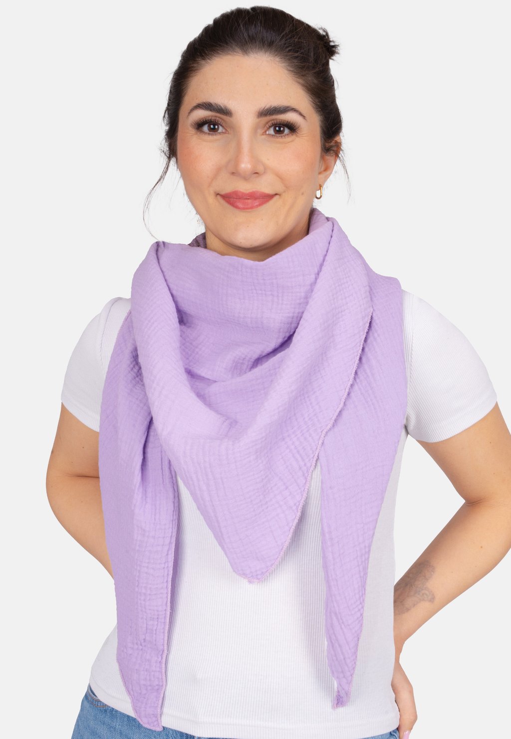 Шарф LUISA MUSSELIN DREIECK Seasons of April, сиреневый
Шарф LUISA MUSSELIN DREIECK Seasons of April, сиреневый