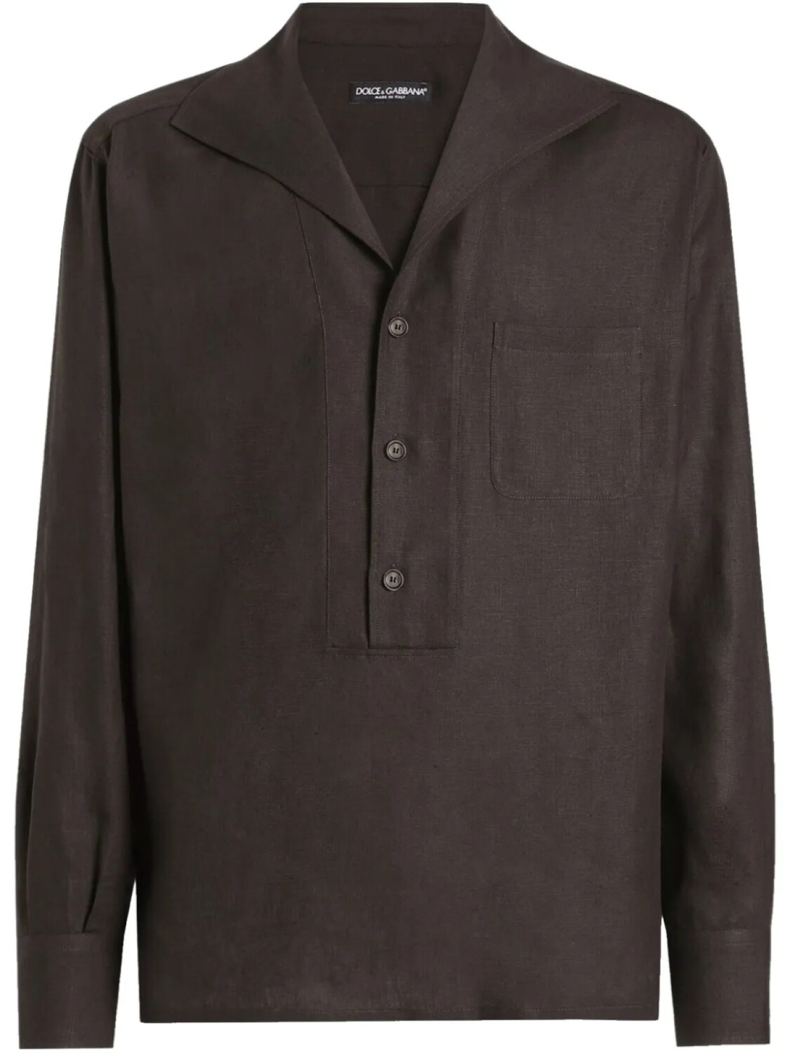 Рубашка с воротником-шалью Dolce & Gabbana, коричневый
Рубашка с воротником-шалью Dolce & Gabbana, коричневый