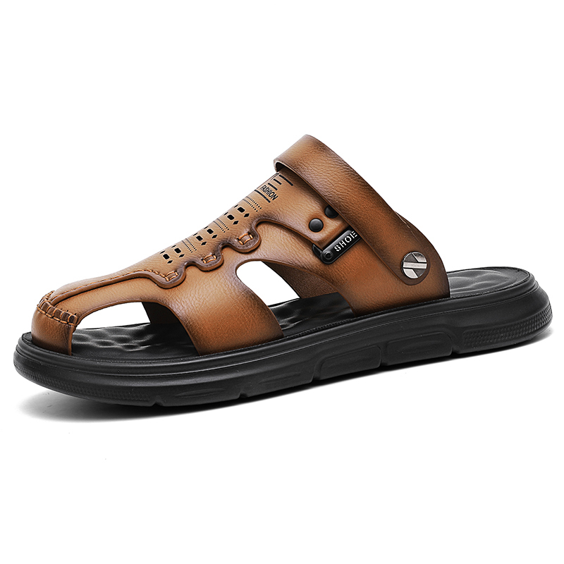 LONGYING Мужские противоскользящие закрытые тапочки коричневые, цвет Brown
LONGYING Мужские противоскользящие закрытые тапочки коричневые, цвет Brown