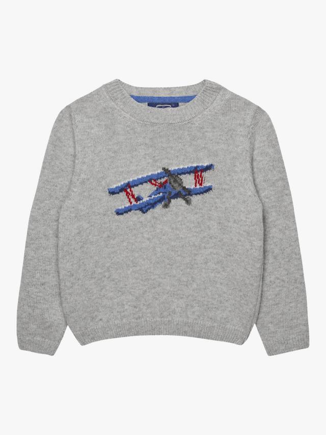 Детский свитер с самолетом Orville Trotters, Grey Marl
Детский свитер с самолетом Orville Trotters, Grey Marl