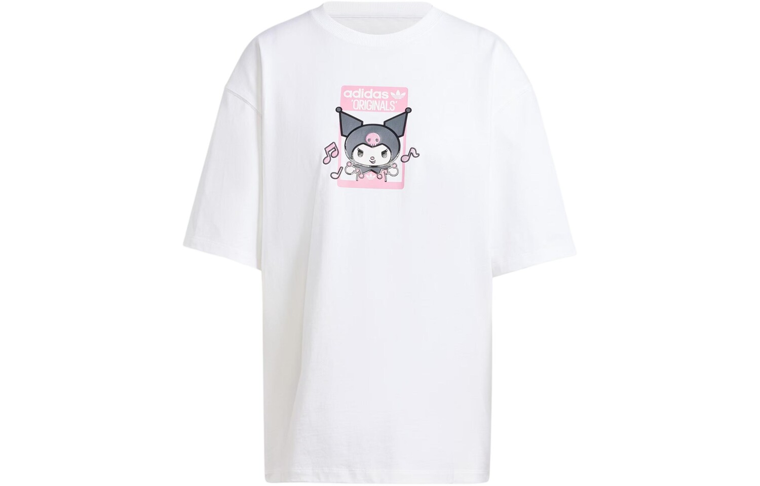 Футболка большого размера с принтом X Hello Kitty Kuromi, белая Adidas Originals
Футболка большого размера с принтом X Hello Kitty Kuromi, белая Adidas Originals